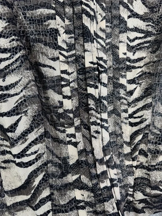 Vintage Joseph Ribkoff Animal Print Zip Up Cardigan Size 10 Maximalist Eclectic - Picture 11 of 16